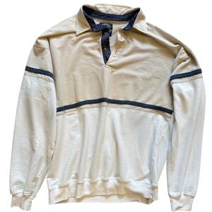Jordache Vintage‎ Polo Pullover Khaki Navy size Small